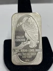 Vintage1 974 California Condor RARE BIRD 1oz 999 FINE Silver bar