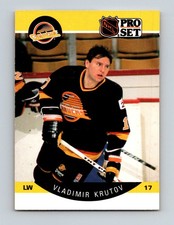 1990-91 Pro Set Vladimir Krutov Rookie Vancouver Canucks #296