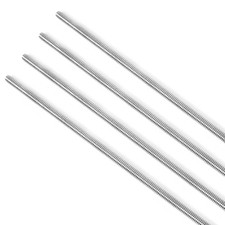 304 Stainless Steel Fully Threaded Rod, 1/4"-20 Thread Size, 1/4" -20, Silver