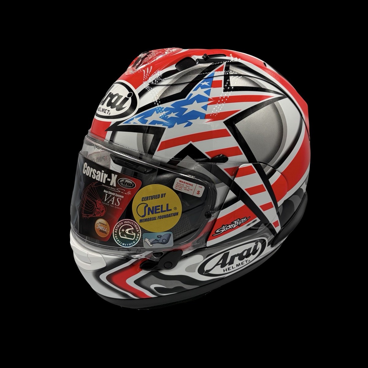 Arai Corsair-X Hayden Laguna Motorcycle Helmet Size Small QR