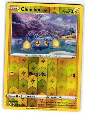 CHINCHOU 052/203 EVOLVING SKIES ENGLISH POKEMON TCG