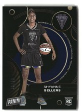 Shyanne Sellers 2025 Panini WNBA Player of the Day Rookies Blue #RC13 #/50