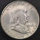 1948 FRANKLIN HALF DOLLAR FRESH FROM ORIGINAL COLLECTION | LOT BB-908