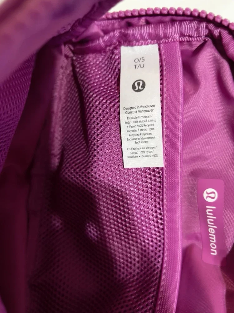 NWT Lululemon Everywhere Belt Bag 1L Rare Pow Pink Authentic