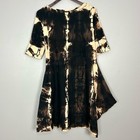 Heyne Bogut Asymmetrical Knit Dress Women’s Size XS Tie Dye Art to Wear Bohemian