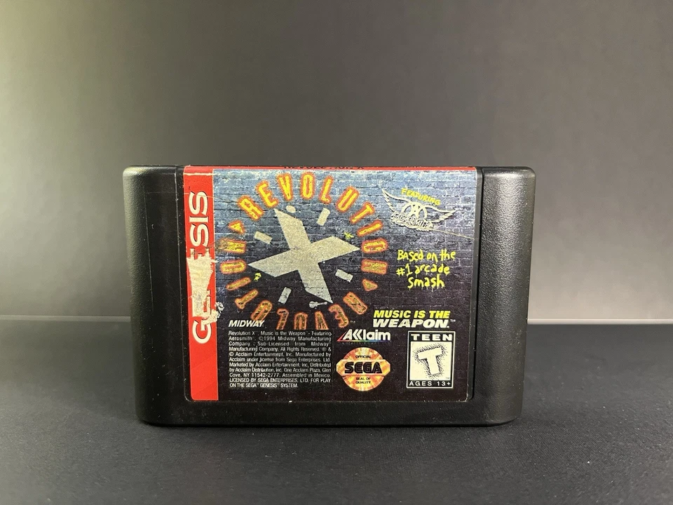 Revolution X (Sega Genesis, 1995) Cart and Opaque Case - Image 2 of 4