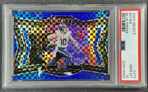 BO NIX PSA 10 2024 PANINI SELECT #472 ROOKIE FIELD LEVEL BLUE PRIZM RC 60/75