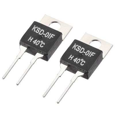 KSD-01F Thermostat, Temperature Controller 40  N.O Normal Open 2pcs