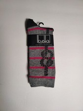 B.ella - Women's socks -bowline # 2462 - grey- Made in USA -Cotton blend **A6**