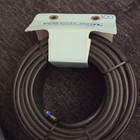 onn. Quad Shield RG6 Coaxial Cable 100 ft Black F Male to F Male — photo 2