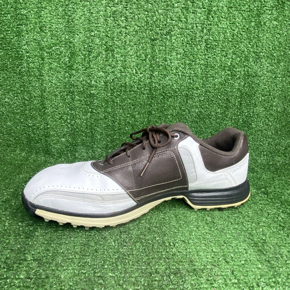 Nike Golf Heritage Zapatos Atléticos de Cuero Marrón y Blanco 336040-102 Talla 12 M EE. UU. Foto 2 de 4