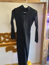 Bona Fide One Piece Black Jumpsuit Tummy Control