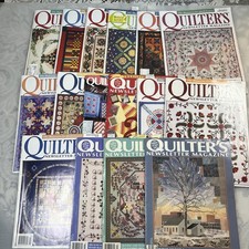 Vintage Quilters Newsletter Magazine Mixed Years 1989-2001 Lot Of 16