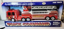 NEW Vtg 23" Buddy L Voices Lights Sounds Voice Command Fire Engine Truck 8200 