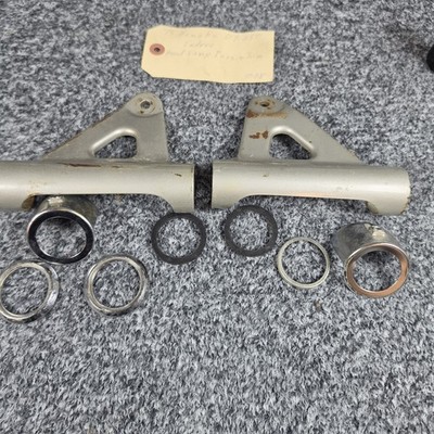1975 Yamaha DT250 Enduro Headlight Mount Ears & Trim Rings OEM
