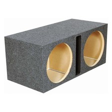 DUAL 15" PORTED HEAVY-DUTY " MDF SUBWOOFER ENCLOSURE WOOFER BOX w/ 1" MDF FACE
