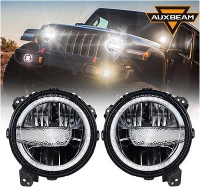 DOT 9'' LED Projector Headlight DRL For Jeep Wrangler Gladiator JL JLU JT 18-23