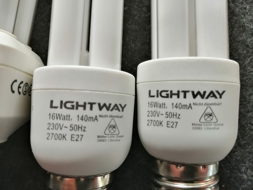 4 Energiesparlampen E27, 2x11W und 2x16W - Bild 3 von 3