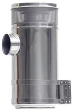 15 inch Stainless Steel Peterbilt 379 389 KW900 Air Cleaner Vortex Style 7" ID