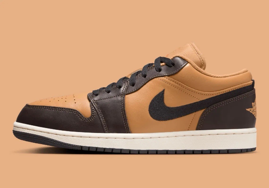 Nike Air Jordan 1 Low SE Shoes Flax Baroque Brown HQ3603-201  display picture 2