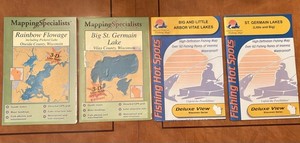 Fishing Maps Rainbow Flowage, Big/Little Arbor Vitae And Big/Little St Germain