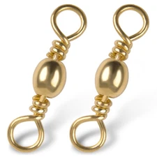 Barrel Swivels Fishing Tackle,60/120pcs Rolling Ball Fishing Swivels Connecto...