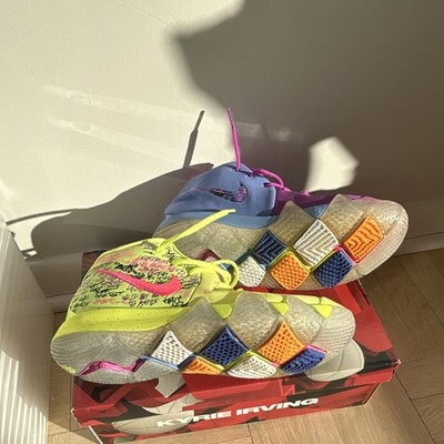 Nike Kyrie 4 Confetti Multicolor Mid Top Basketball Shoes | eBay