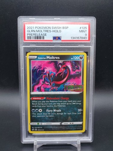 Galarian Moltres graded PSA 9 for sale on eBay