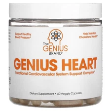 2 X The Genius Brand, Genius Heart , 60 Veggie Capsules