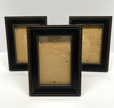 Picture Frames 3 Black Ornate Beaded Photo Frame Freestanding 4x6 Photos
