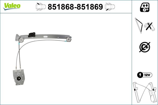 Fensterheber Valeo 851868 FüR E39 BMW 5Er Touring 520 523 525 Tds 528 530 535-image