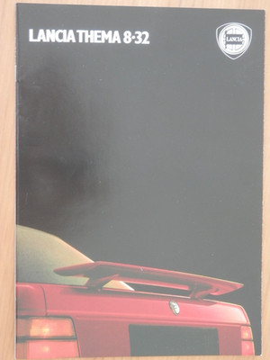 LANCIA Thema 8-32 - Ferrari engine - 09/1987 - German sales brochure, catalogue