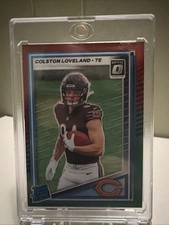 2025   - Rated Rookie Colston Loveland #310 Optic Preview Red & Green Prizm (RC)