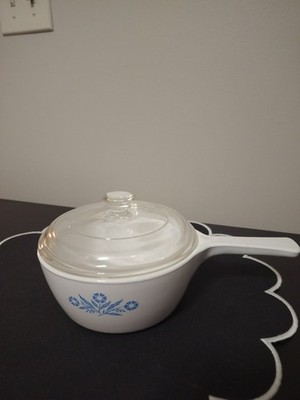 Vintage Corningware Blue Cornflower P-82-B 1.5-pint Saucepan with Lid no. 12
