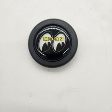 Mooneyes Black X Yellow Jdm Horn Button For Sparco Omp Momo Nardi Steering Wheel