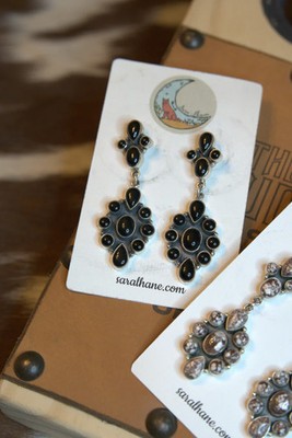 Sterling silver 925 native made cluster earrings