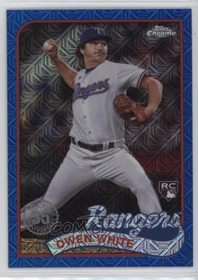 2024 Topps Series 1 Blue Refractor 107/150 Owen White #T89C-13 Rookie RC 11vc