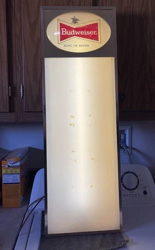 Vintage 1960s Budweiser 36” Illuminated Bar Menu Board  Beer Sign Lot B Tavern