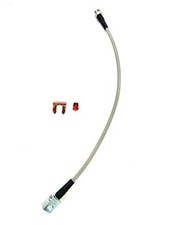 Universal Rear Braided Stainless Brake Hose, 21" Long with mouting 21 Inches