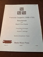 Francois Couperin Bacchanale Baritonsaxophon & Klavier Medici Musik Pressebuch