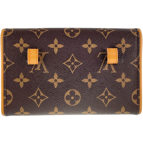 Bolso Louis Vuitton Monograma Pochette Florentino Cuero Gamuza Marrón Cintura 3403 - Imagen 3 de 23