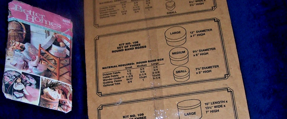 BUTTERICK /BETTER HOMES- Creative Beginnings Band Box Kit #108+Pattern #6656 - Image 4 of 4