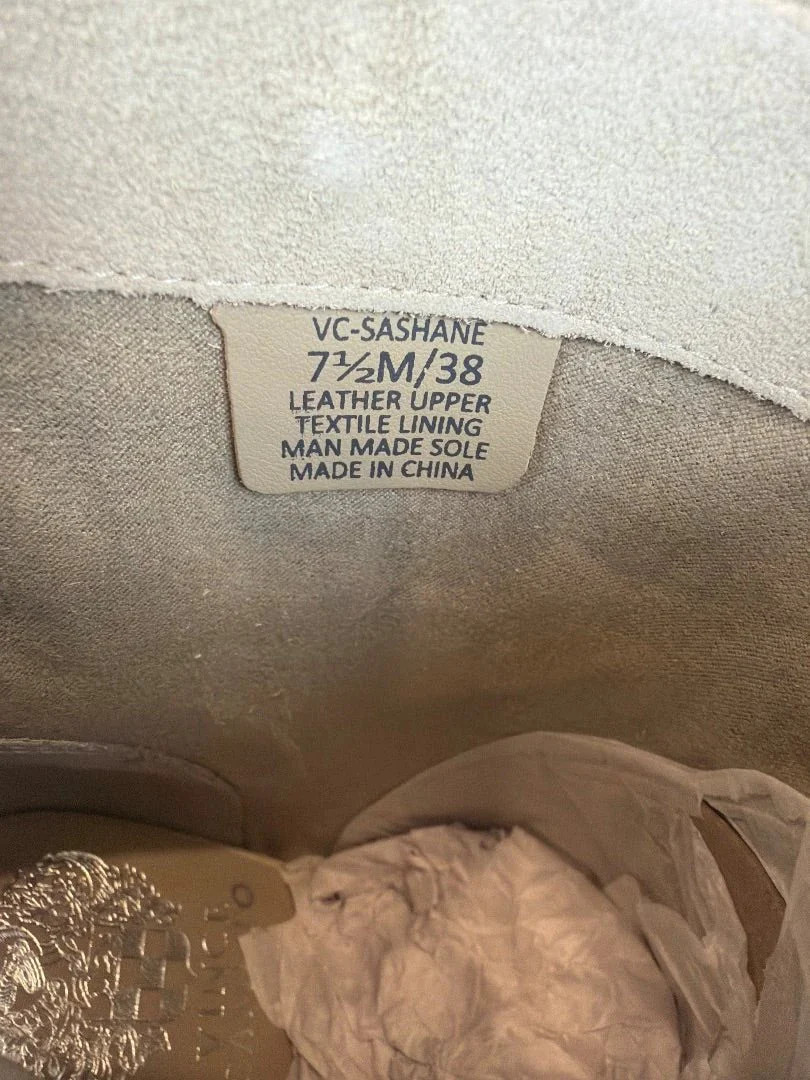 Vince Camuto Open-Toe Suede Patchwork Stitch Boot… - image 7