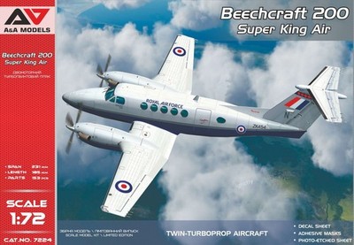 A&A Models 7224 1:72 Beechcraft 200 Super King Air