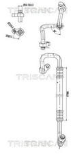 Hochdruck-/Niederdruckleitung Klimaanlage TRISCAN 9010 43003 für HYUNDAI ix35 LM
