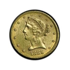 $5 Gold Liberty Half Eagle Random Year - AU