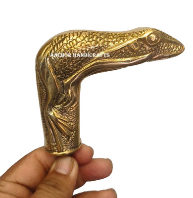 Nautical Brass Frog designer Handle for Walking Stick and Canes