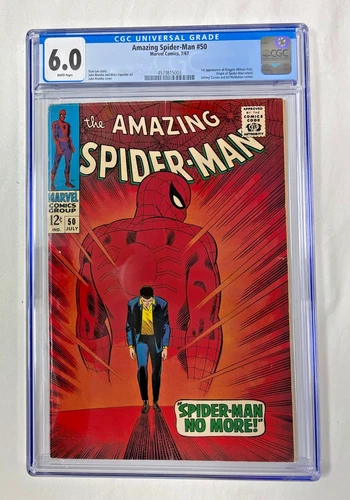 Amazing Spider-Man #50 1967 - CGC 6.0 WP!  1st App. Kingpin (Wilson Fisk)🔑🔥!
