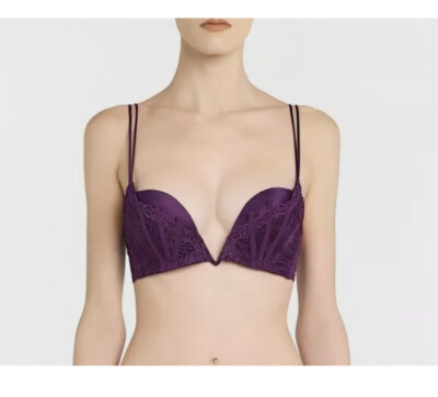 La Perla Elements 38C L Silk Lace Push Up Bra