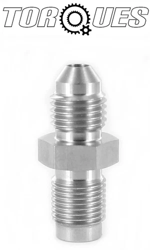 AN-4 (4AN) To 7/16"x24 Garrett Turbo Feed Stainless Steel Adapter Not Restricted